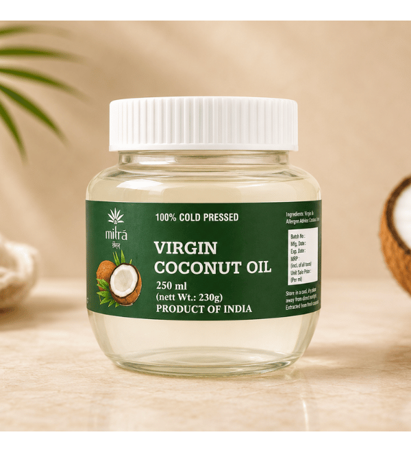 Mitra Cold Pressed Virgin Coconut Oil Glass 250ml
